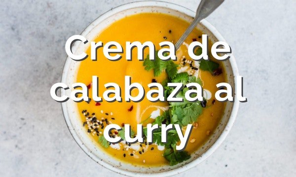 Crema de calabaza al curry