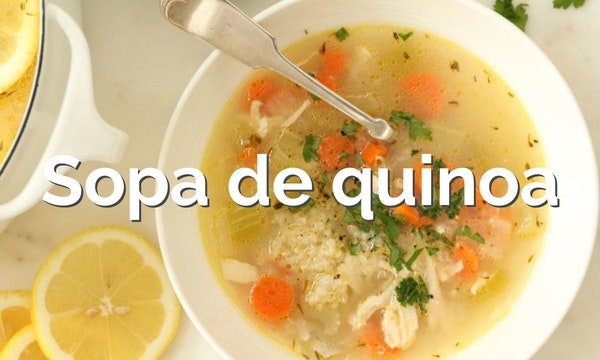 Sopa de quinoa